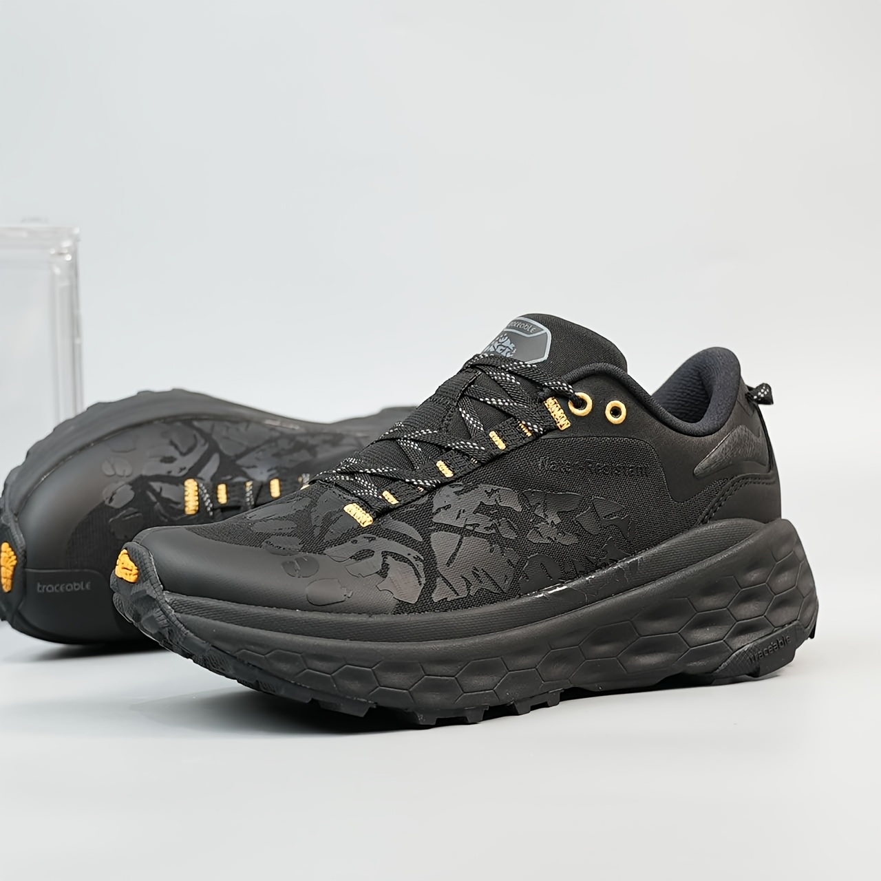 [Sneakers] Men'S Outdoor Shoes Men'S Shoes Lightweight Comfortable Shock Absorption Trail Running Shoes Anti Slip Casual Shoes Fashion Versatile Sports Running Shoes