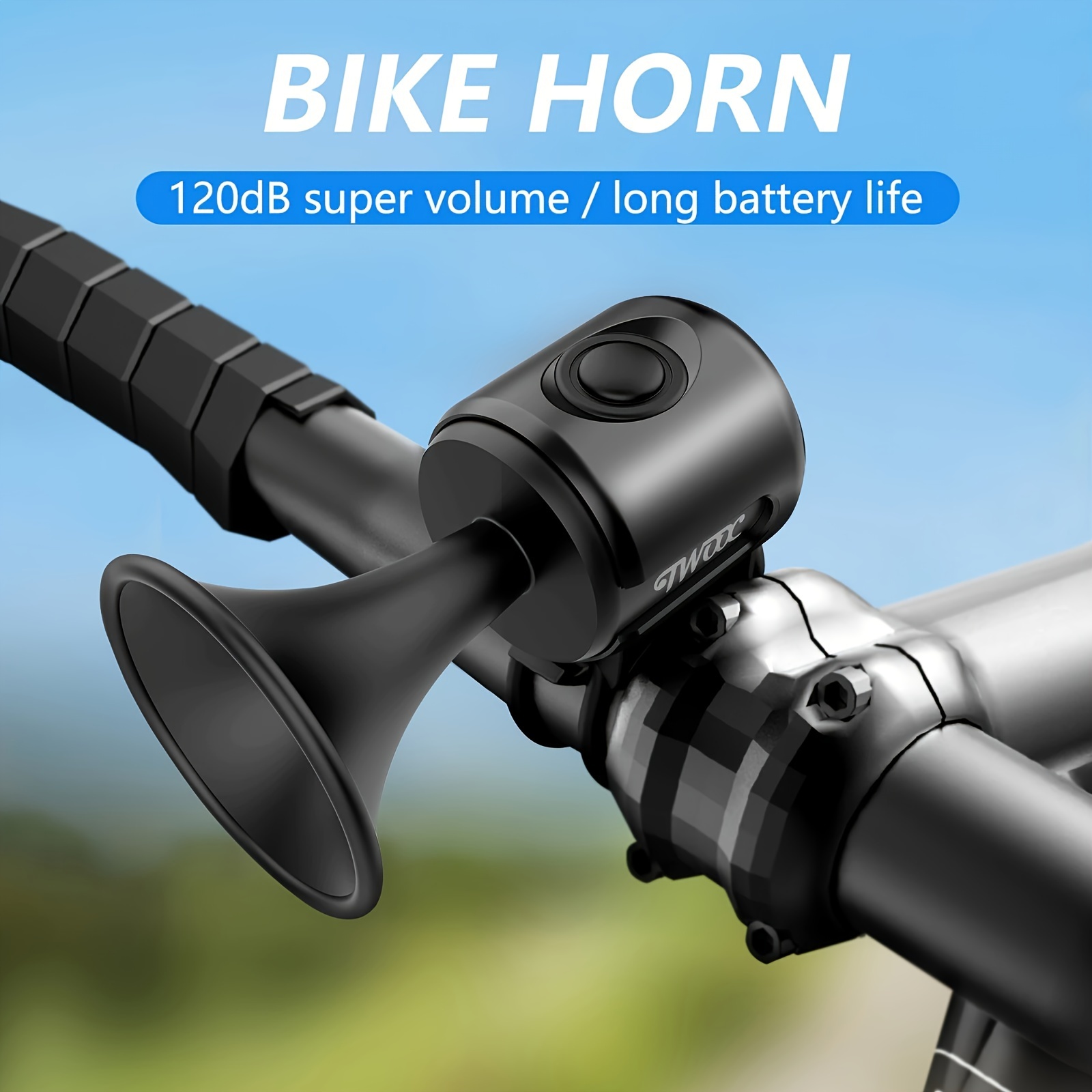 

1pc Plastic Bicycle Bell, Modern Style, Bike Safety Warning Alarm, Cycling Handlebar Bell Ring, Bicycle Horn, Cycling Accessories For Road Bikes And Mountain Bikes