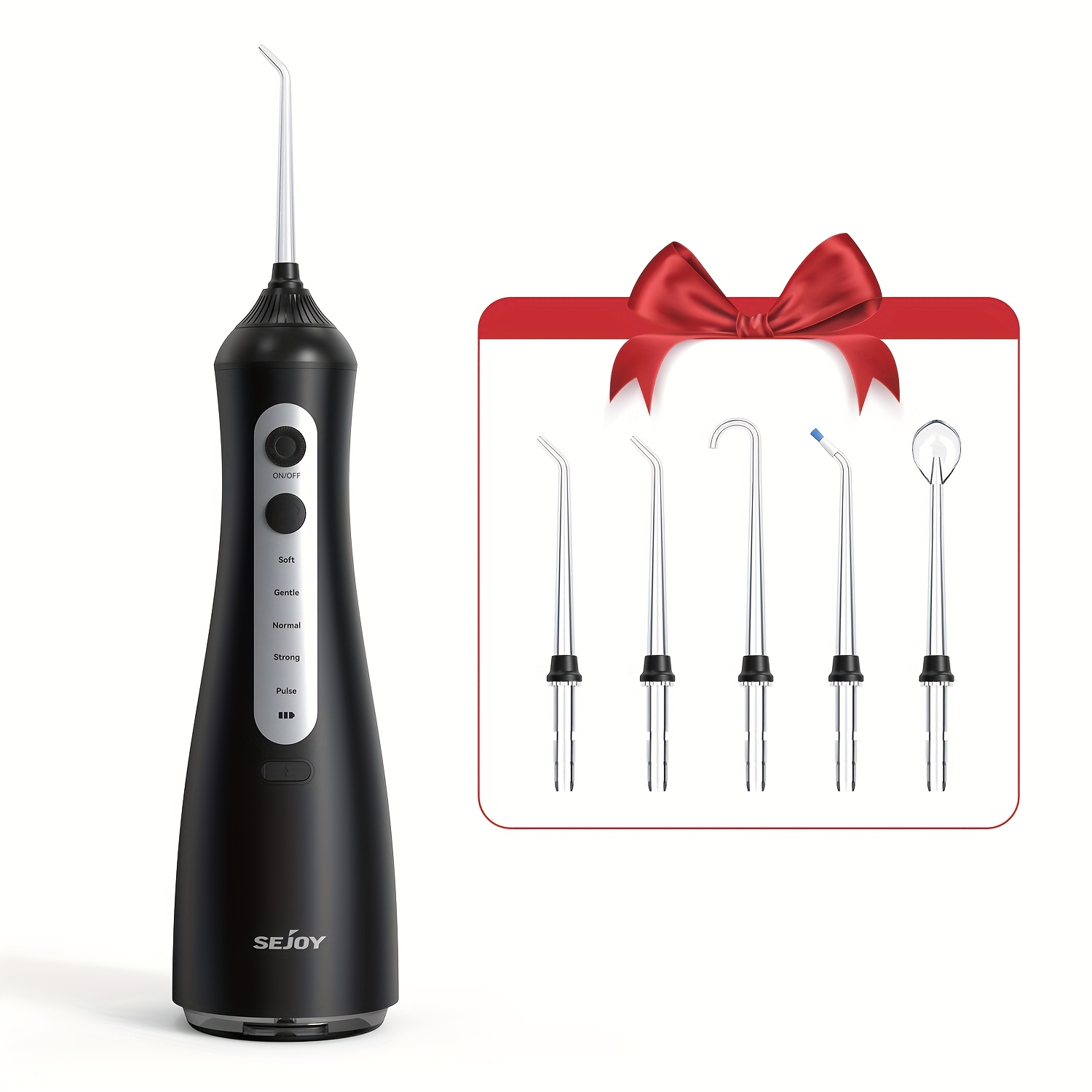 TEMU Cordless Water Flosser, With Replacement Nozzles, Large Water Tank, 5 Clean , Portable Oral Irrigator, Ideal For & Travel-friendly Oral Care