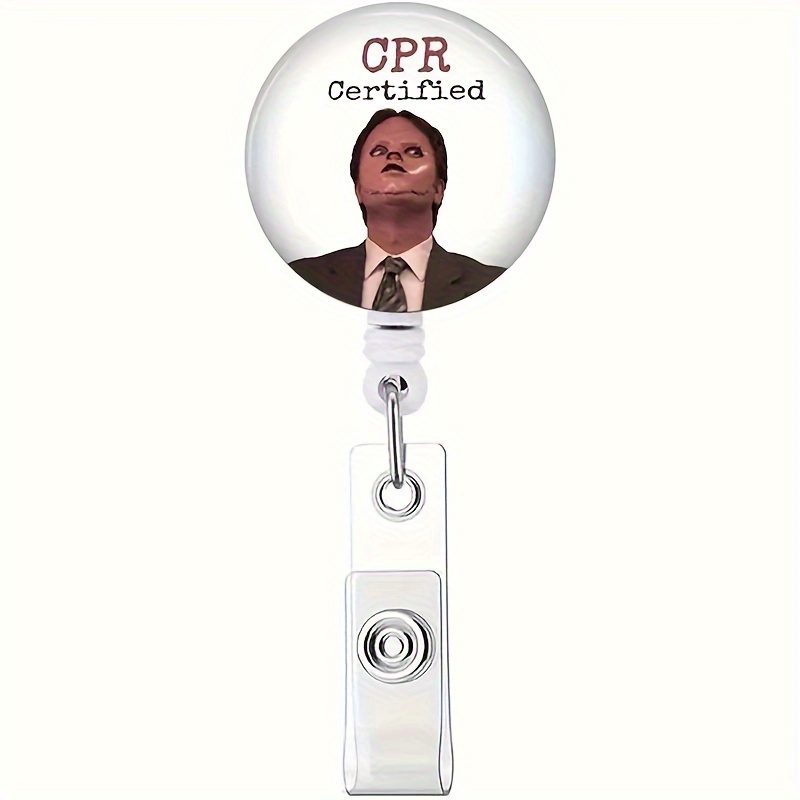 

360° Rotating Retractable Badge Reel With Alligator Clip - Snap & Extendable Pull Id Holder For Nurses, Staff & Office Professionals - Abs Material