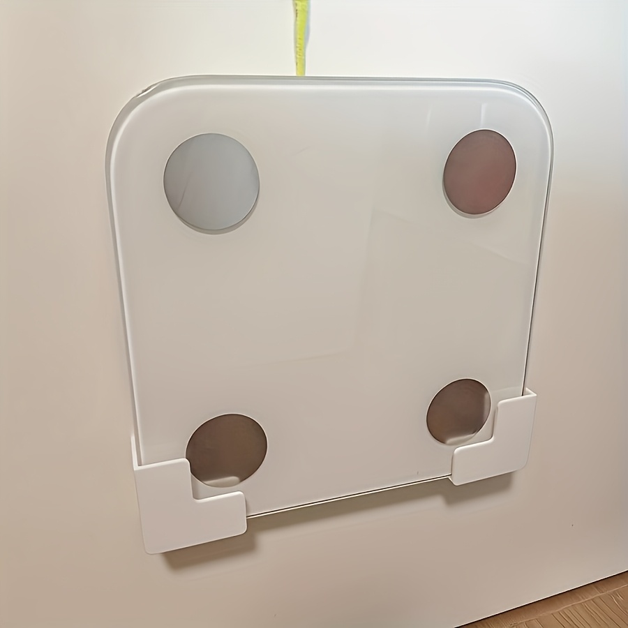 TEMU Paquete de 2 estantes de almacenamiento para báscula de pared de resistencia, de almacenamiento para soporte de báscula de peso, estante de