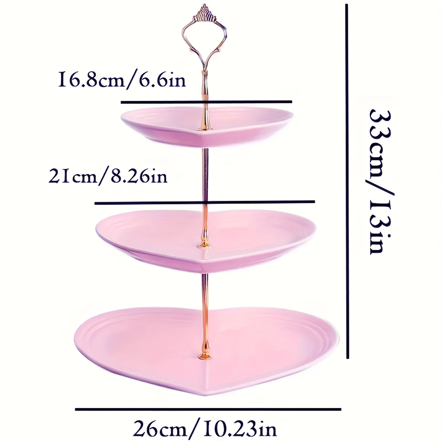 elegant pink plastic cake stand a multi tiered non Temu