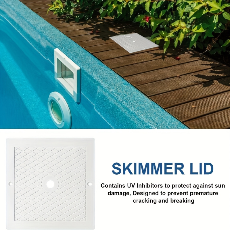 Couvercle De Skimmer De Piscine SPX1096 - Diamètre 195 Mm, Intérieur 22 Mm, En PVC Durable