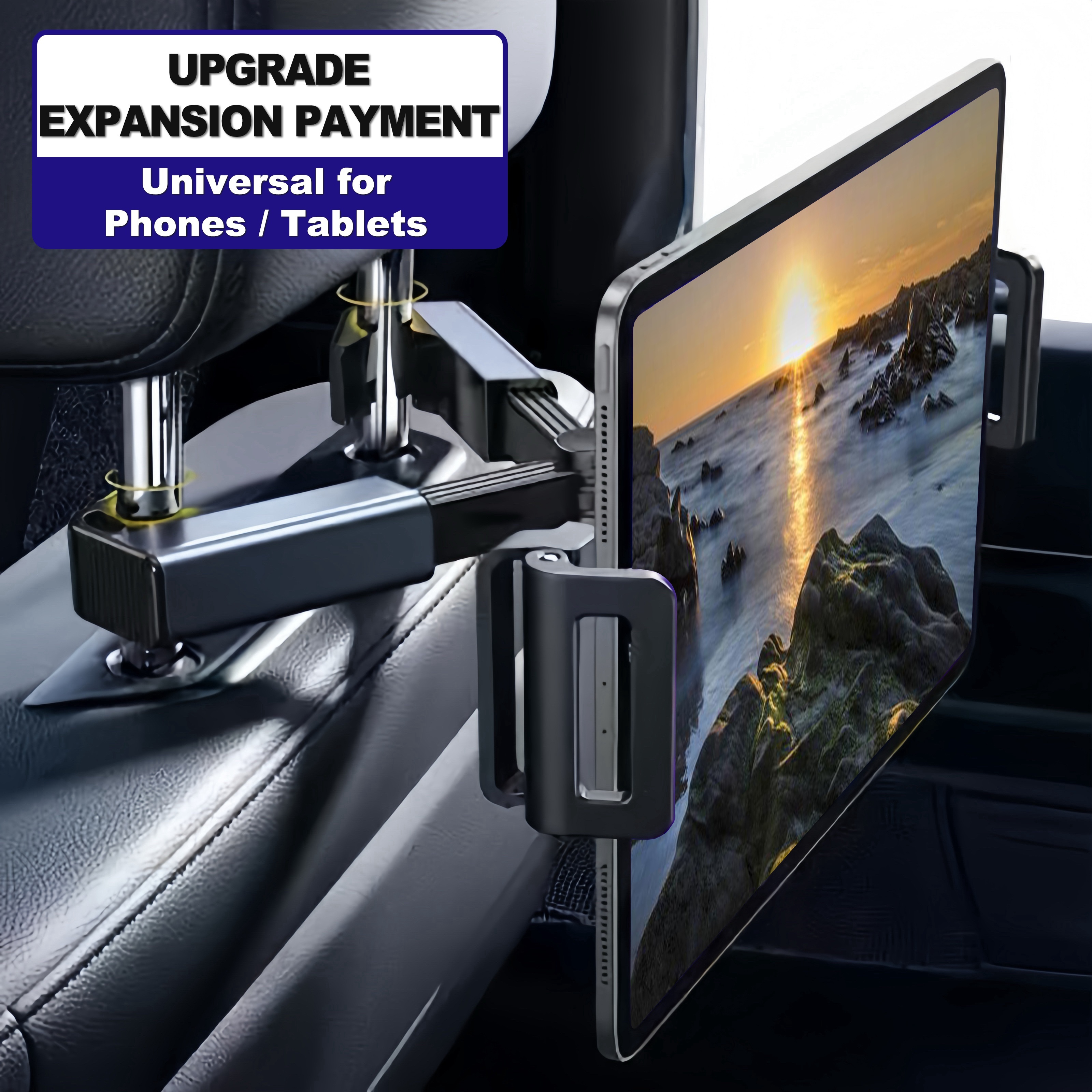 

360° Rotating Universal Holder: Universal, Safe And Rotatable Holder For Mobile Phones/tablets, Ideal For Rear Seat Entertainment! Perfect For Birthday Gifts, Christmas, Easter, President's Day, Etc.!
