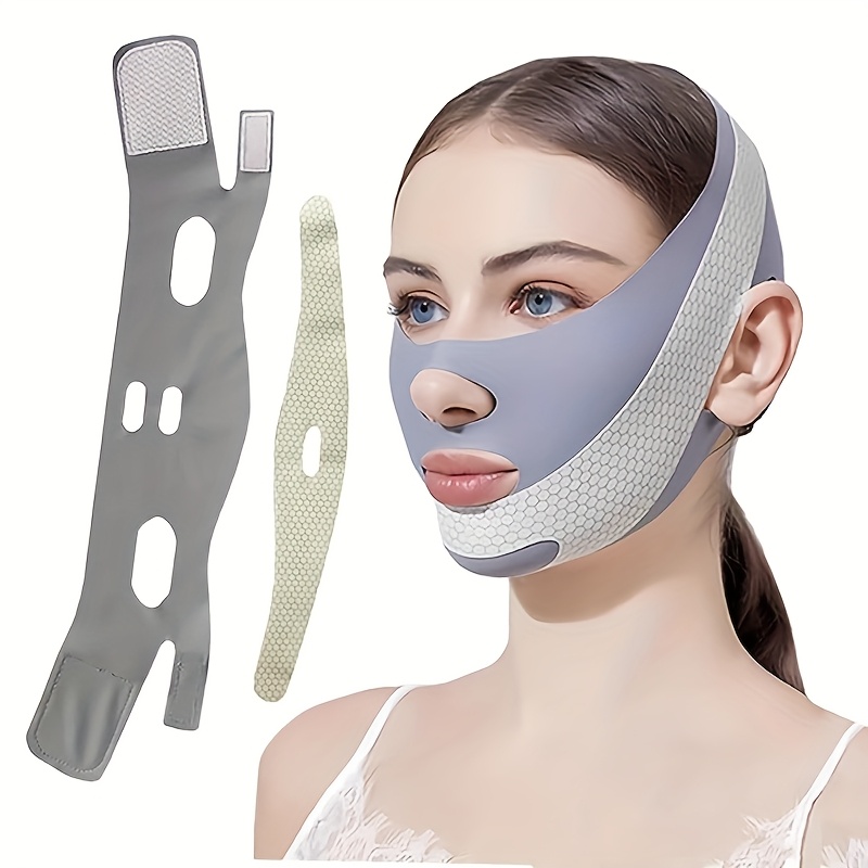 TEMU V Line Mask - Lift, Double Chinreducer, Ultra-thin Comfortable Chin Strap - Secret For A Contour