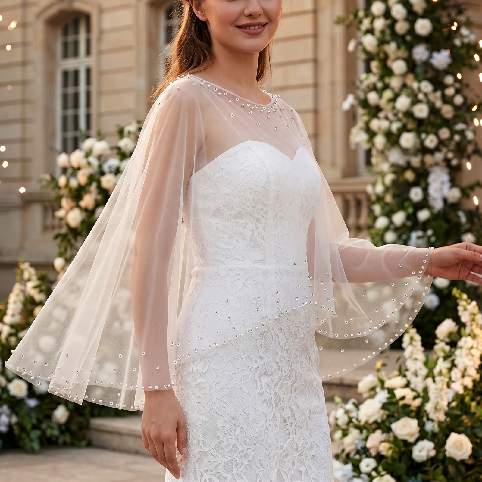 short sleeve white lace dress Sleeveless Shift neckline Short sleeves Empire moisture wicking Color:24fs1553 Watch My Big Fat