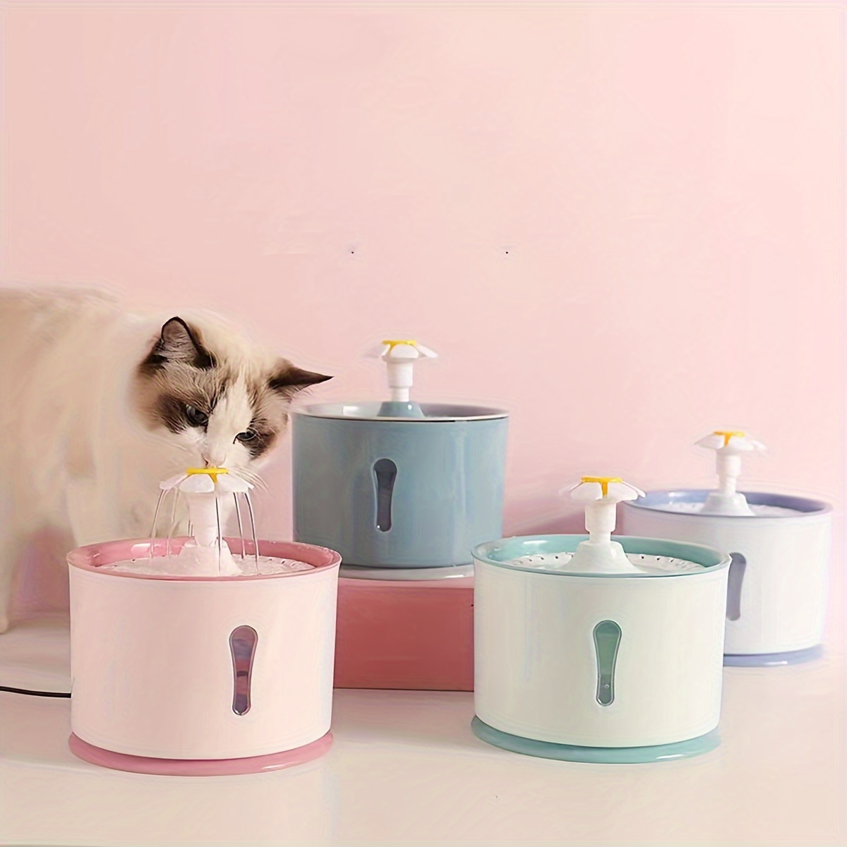 

Pet Water Fountain, Automatic Circulation Cat Water Fountain, Usb Rechargeable Water Dispenser For Cats And Dogs Drinking Supplies