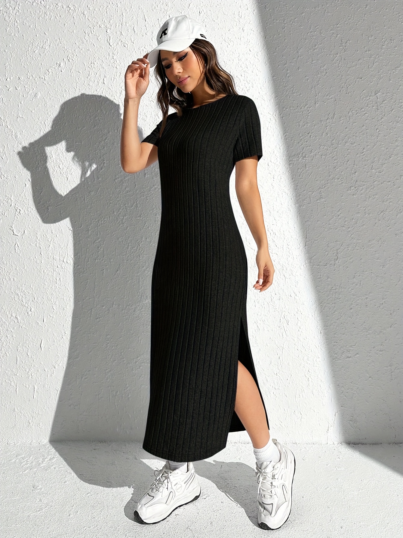 wedding guest dresses summer halter Glamorous Plus Size Glittery Halter Neck Midi Wedding Guest Dress main image 0