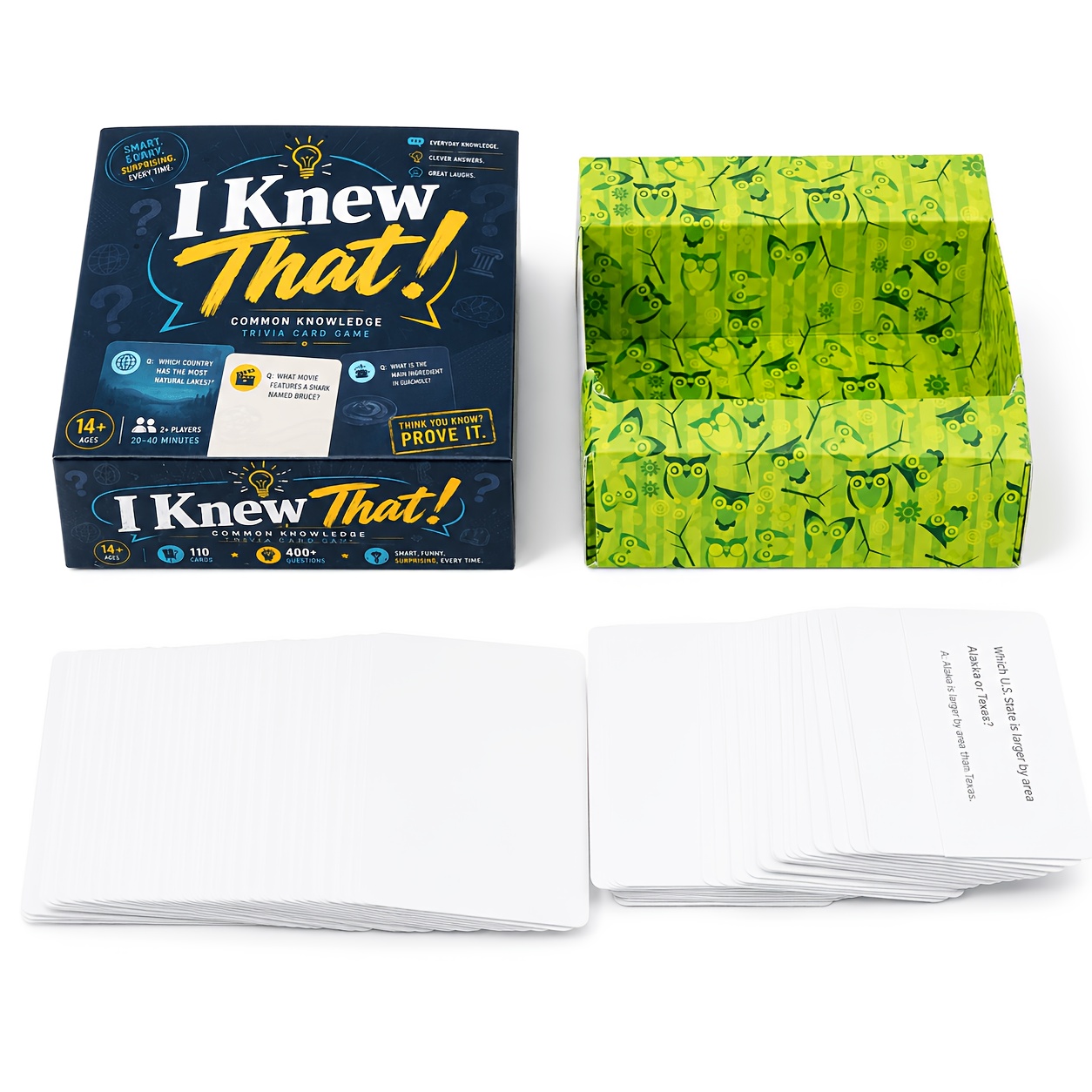 Common Knowledge Trivia Card Game for Family Fun