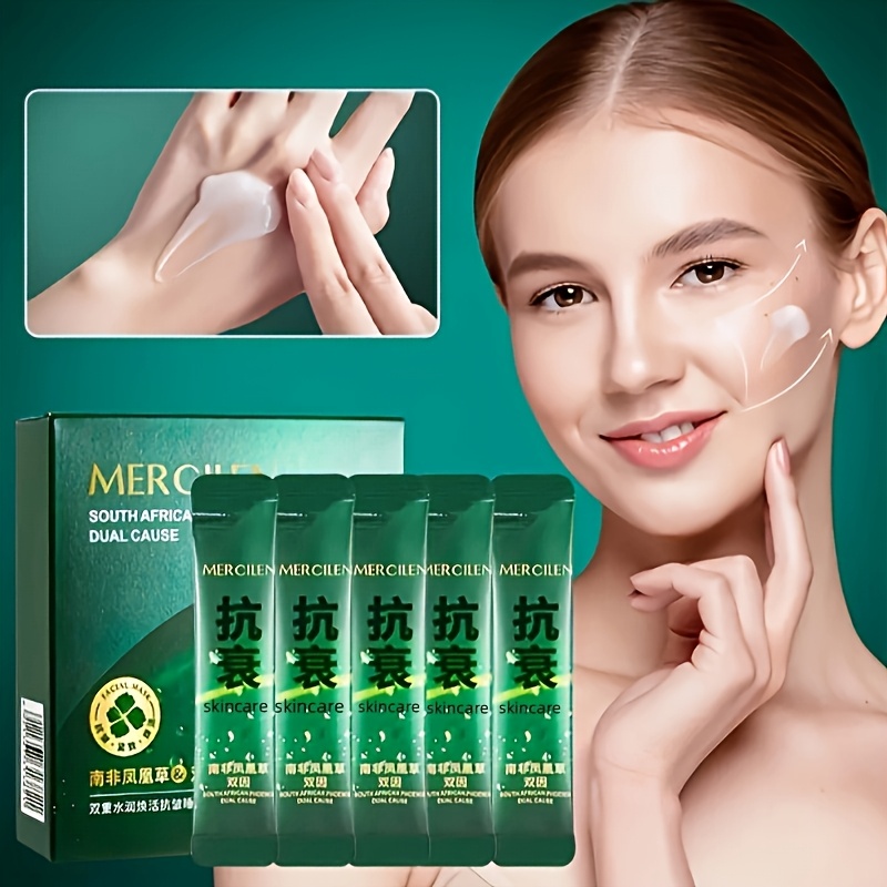 20pcs Collagen Double Sleep Mask, Pcscontaining Citric Acid, Centella Asiatica, Hyaluronic Acid And Sea Fennel, Moisturizing And Firming, Christmas Thanksgiving Gifts