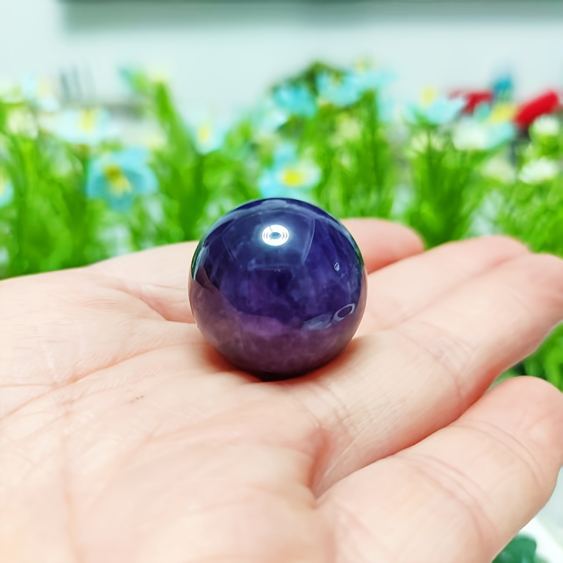 TEMU 【商品名】ボール、天然夢見るような紫色の小さなボール、卓上装飾品、家の装飾、転写ボール、お祭りギフト