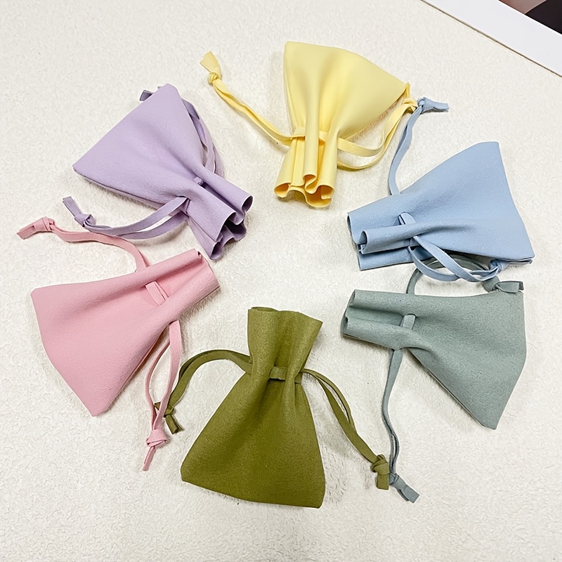 Personalized PU Plush Jewelry Pouch with Name/Text