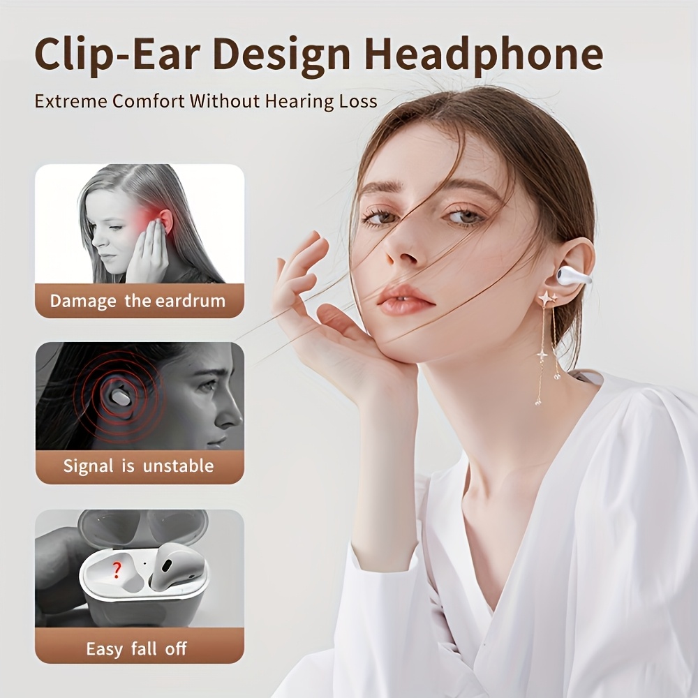 Truly Open Wireless Earbuds (Wireless 5.4 TWS), Experience 360° Ambient Awareness & All-Day Comfort. Secure Open-Ear Fit for Sports/fitness. Advanced ENC Delivers Crystal-Clear Calls. Intuitive Touch Control. LED Digital Charging Box with Real-Time Power + Long Standby. Hi-Fi Sound for Music/gaming/calls. Wireless 5.4 Ensures Ultra-Stable Low-Latency on IOS/Android. Perfect for Travel, Business Commutes, Outdoor Adventures, and Focus Sessions. Engineered for Active Lifestyles., High 6 Truly Open Wireless Earbuds (Wireless 5.4 TWS), Experience 360° Ambient Awareness & All-Day Comfort. Secure Open-Ear Fit for Sports/fitness. Advanced ENC Delivers Crystal-Clear Calls. Intuitive Touch Control. LED Digital Charging Box with Real-Time Power + Long Standby. Hi-Fi Sound for Music/gaming/calls. Wireless 5.4 Ensures Ultra-Stable Low-Latency on IOS/Android. Perfect for Travel, Business Commutes, Outdoor Adventures, and Focus Sessions. Engineered for Active Lifestyles., High - Image 6