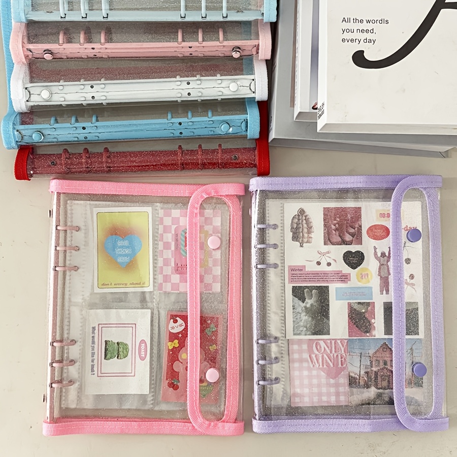 

Double- Cover A5 Binder, 10pcs Refill Sleeves Bags, Diy Book, Kpop Organizer Holder