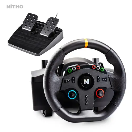 Temu Racing Rig racing wheel and pedals sold on Temu United States