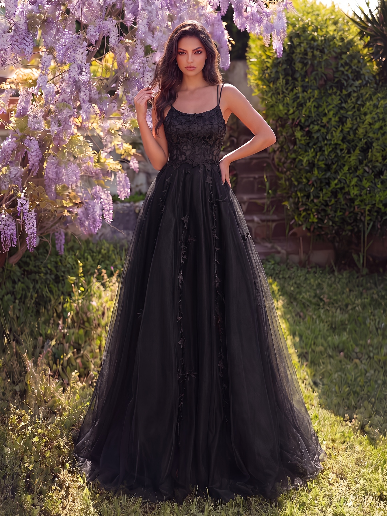 black prom dresses sold on Temu United States