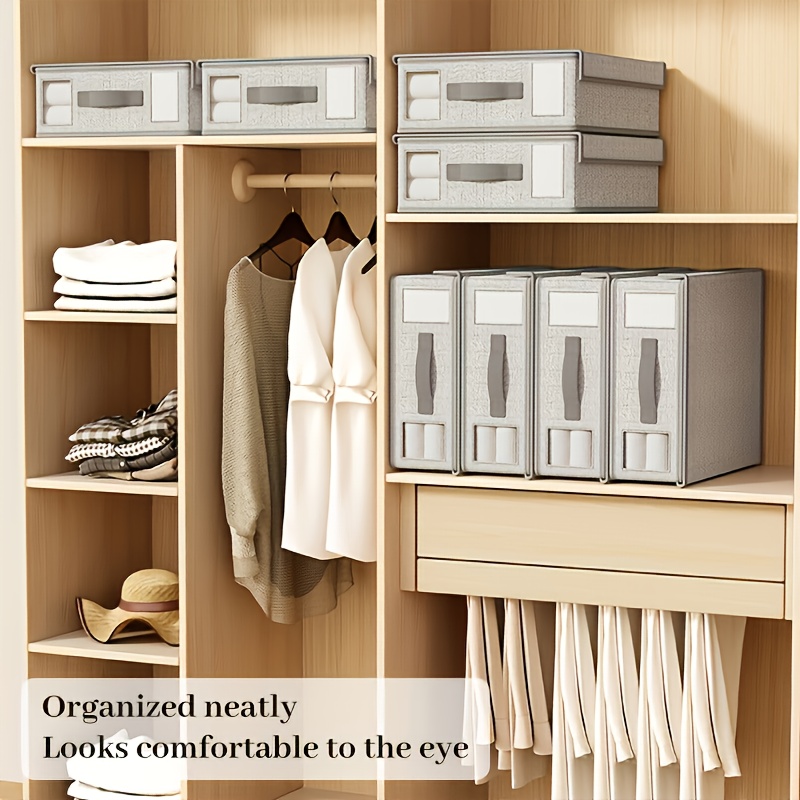 4pcs Bedding and Storage Organizer Set with Viewing Window
