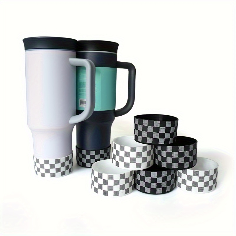 

Checkered Pattern Water Cup Bottom Sleeves For Sports And Outdoor Activities