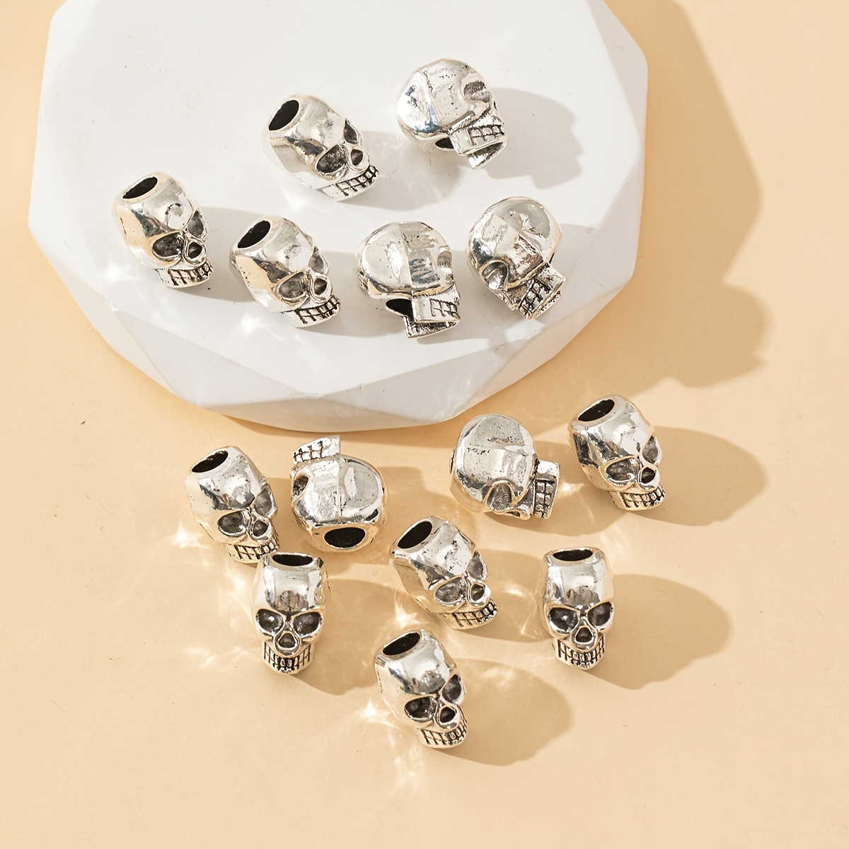 

20pcs Skull - , -size, Zinc Alloy, For Making, For Bracelets & Necklaces, No , For /decoration, Suitable For , Jewelry, Accessories