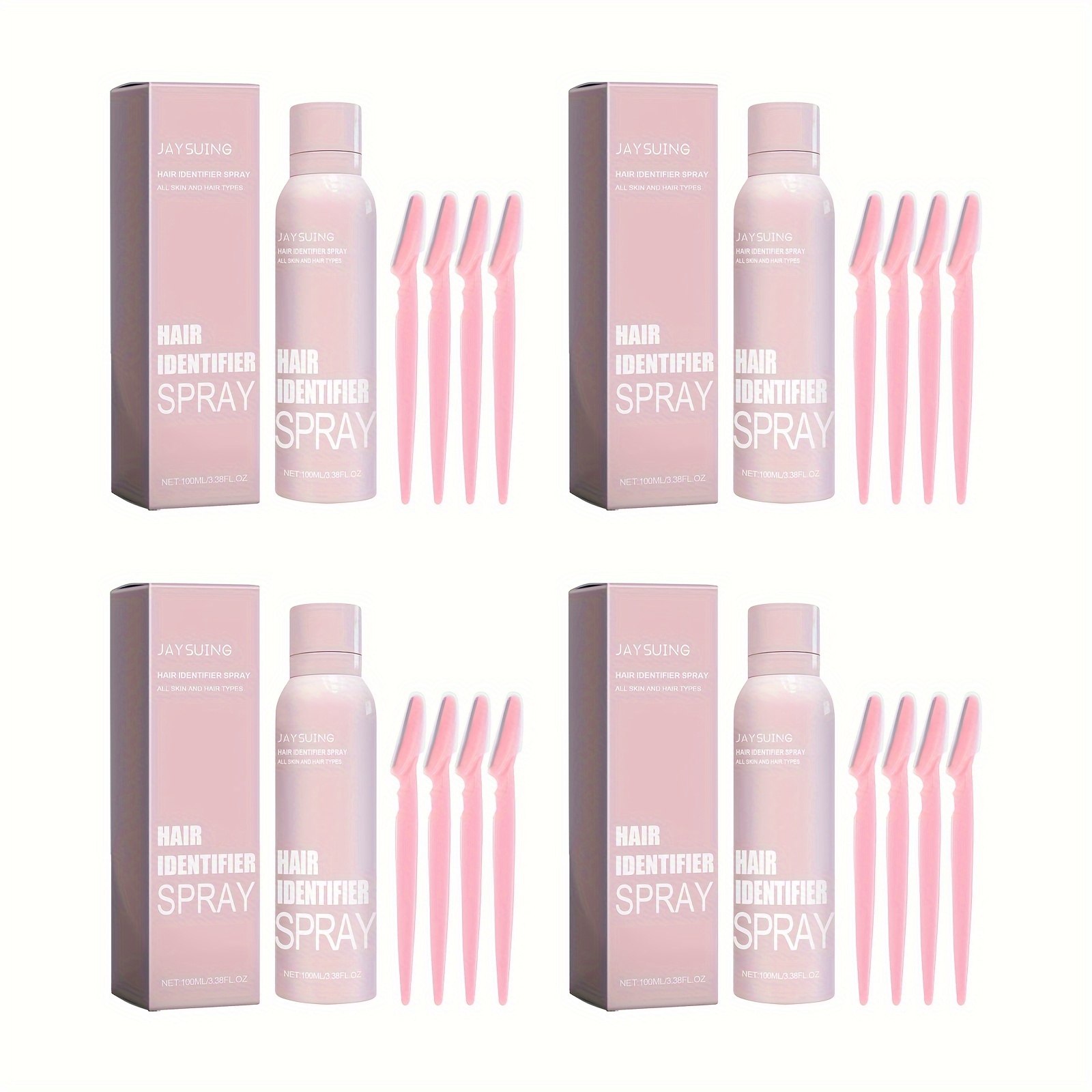 1/2/4 PCK Hair Identifier Spray For Smooth Face Shaving, Dermaplaning Tool &amp; Spray For All Skin And Hair Types