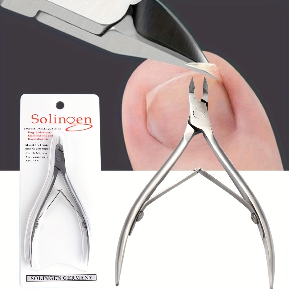 

Full Beauty Stainless Steel Cuticle Nippers, Unscented, Angled Tip Professional Pedicure Dead Skin Remover, Precision Manicure Trimming Tool, Nail Scissors Clippers For Women And Men