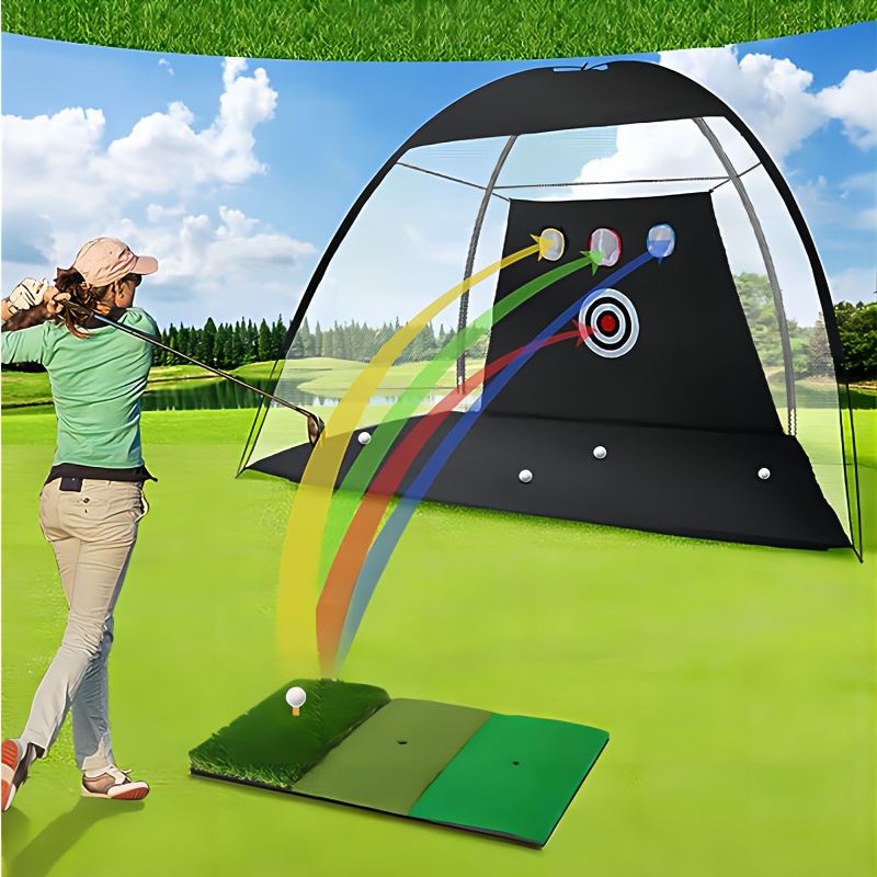 1pc portable and detachable golf practice net golf swing training net golf chipping practice net details 1