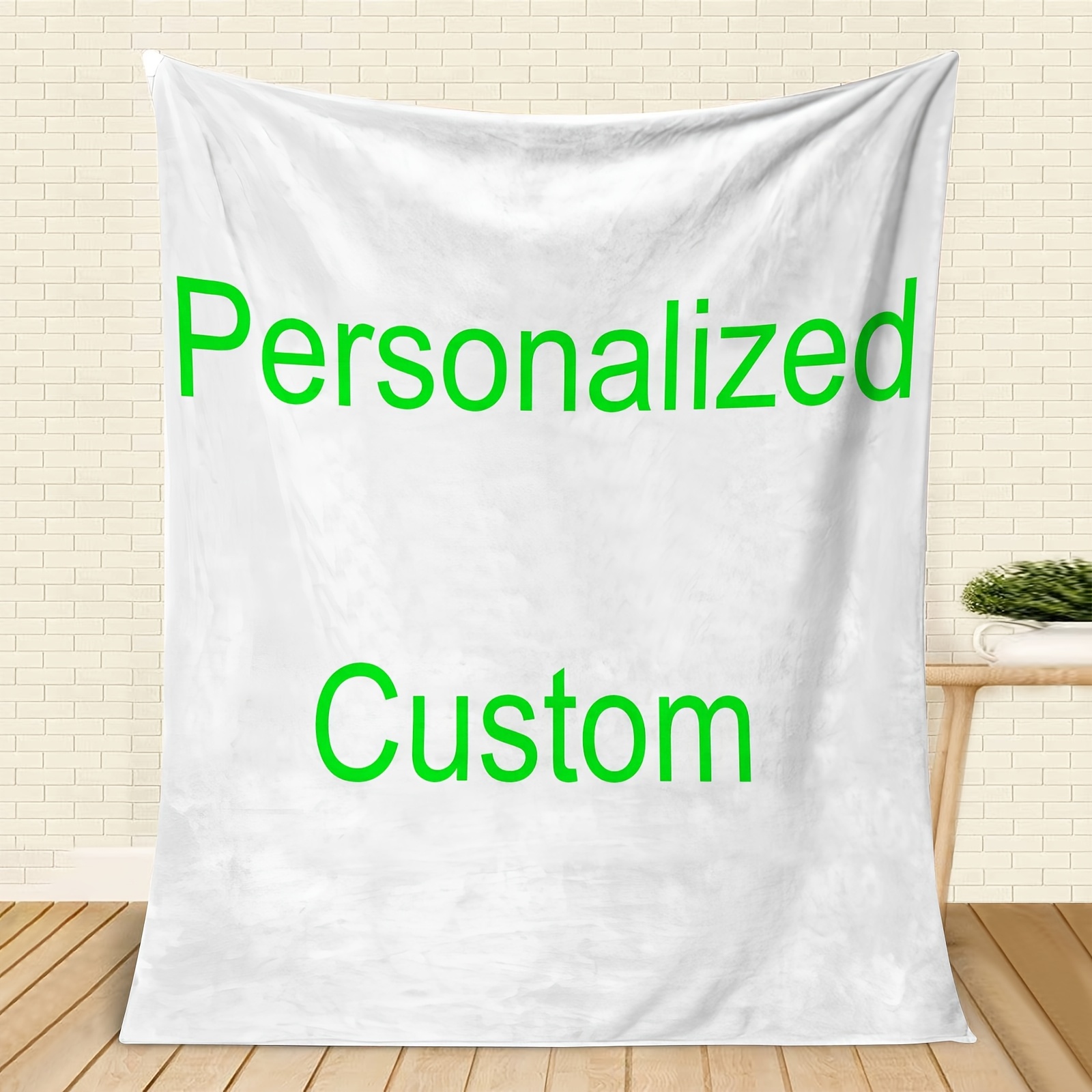 

1pc Customizable Flannel Fleece Blanket - Personalized Photo, For Bed, Sofa, Camping, Travel - All , Machine Washable, Knit Polyester, , 200-250gsm