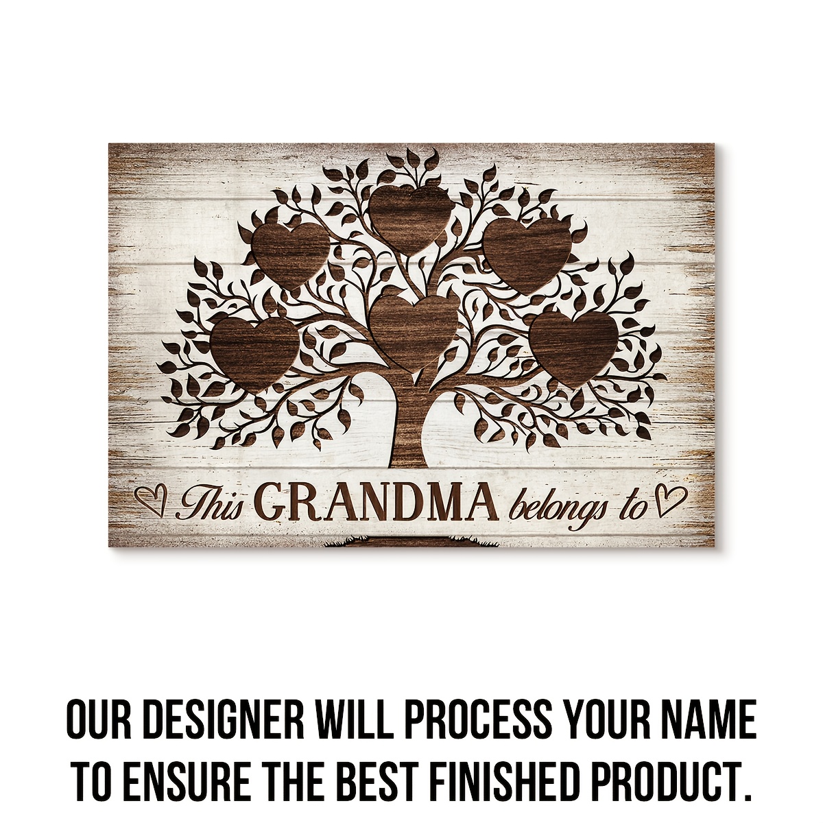 TEMU Custom Canvas - This Grandma To - Personalized Family Name Canvas - Halloween Gift Christmas Gift For Grandma