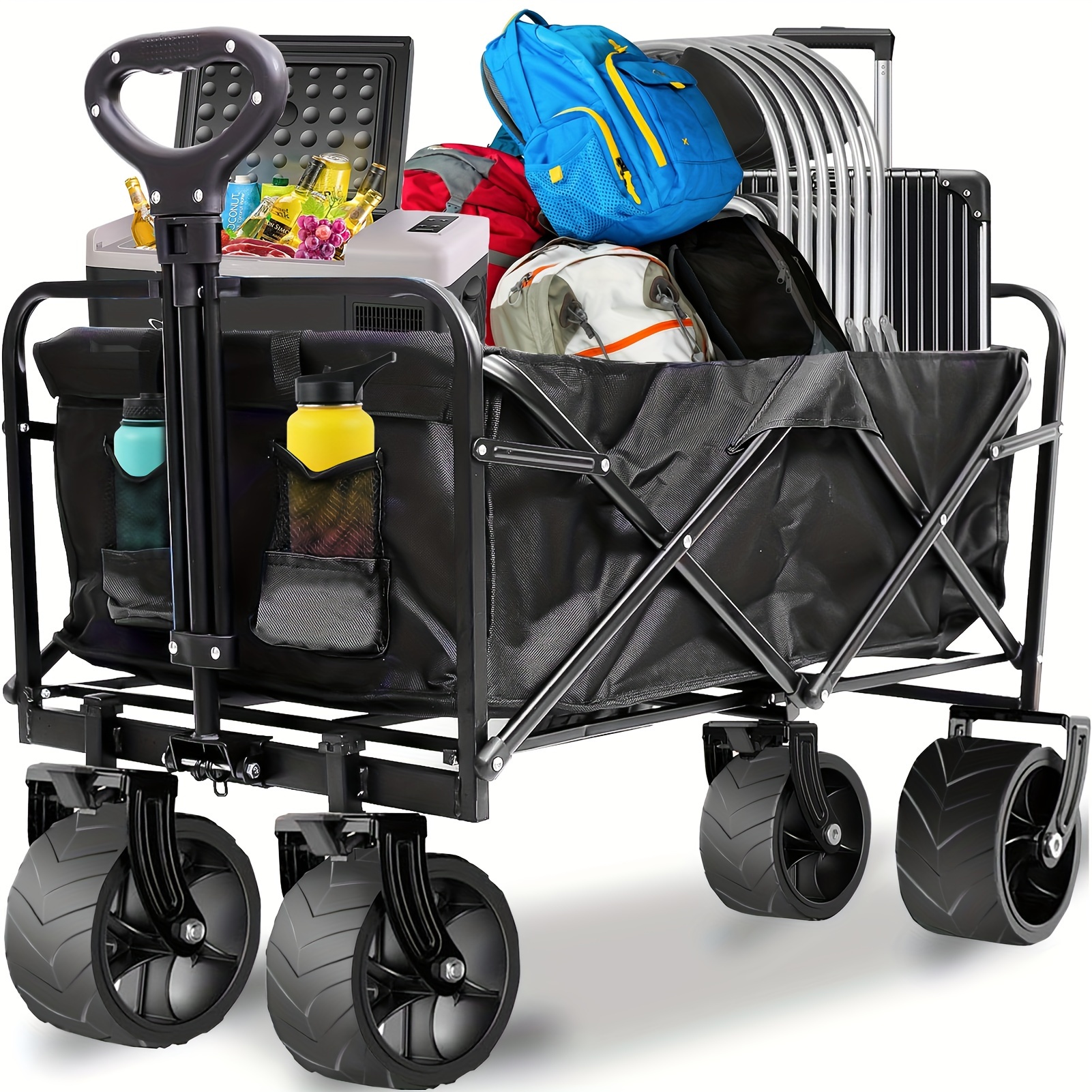 TEMU Folding , 120l Duty 350lbs - For Grocery, Shopping, Camping, And -