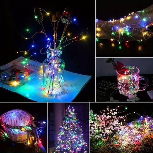 6pcs solar string lights 110ft each with 300 leds 8 for outdoor decor patio garden weddings and parties outdoor solar lights