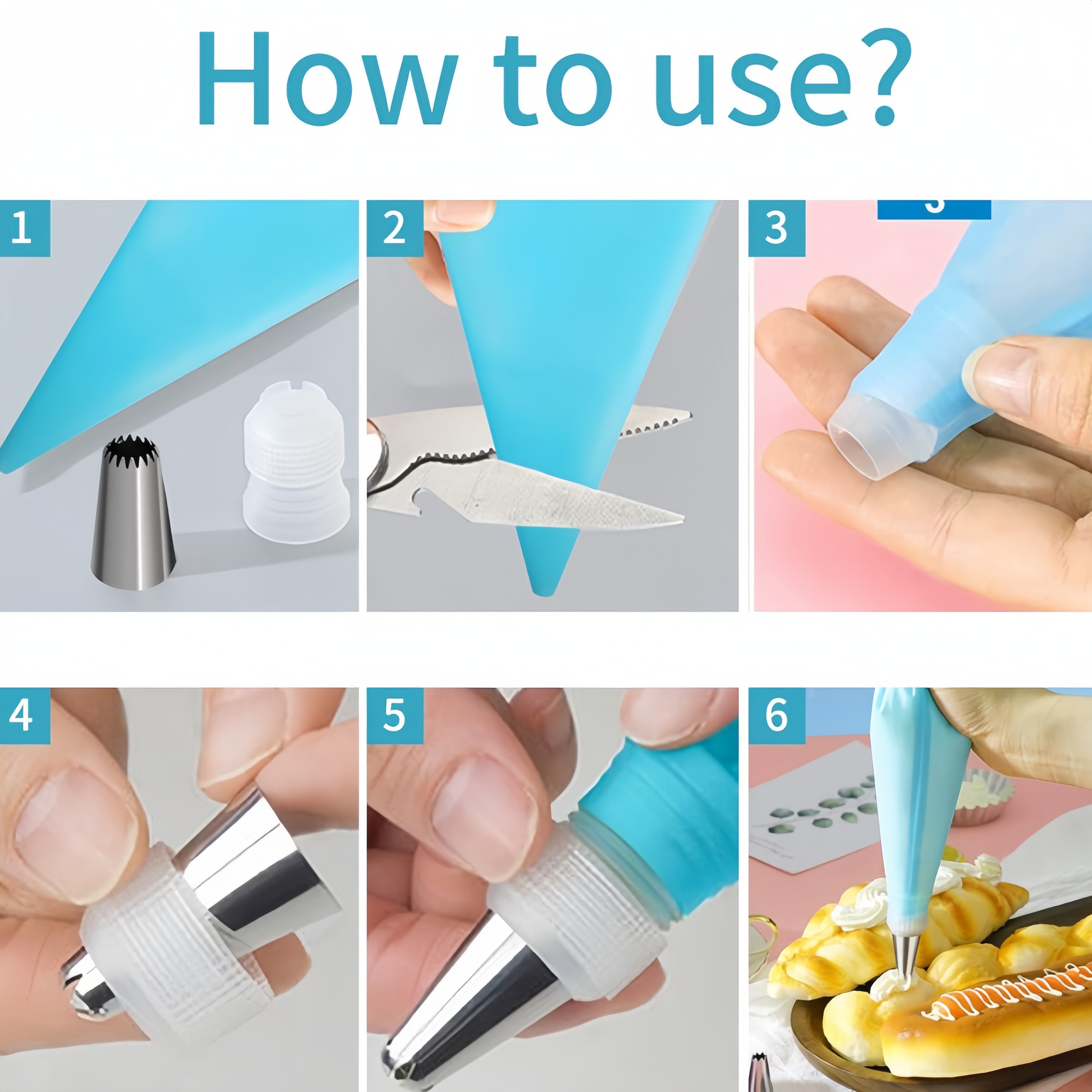 Cake Decorating Kit Stainless Steel Icing Piping Tips Set Temu