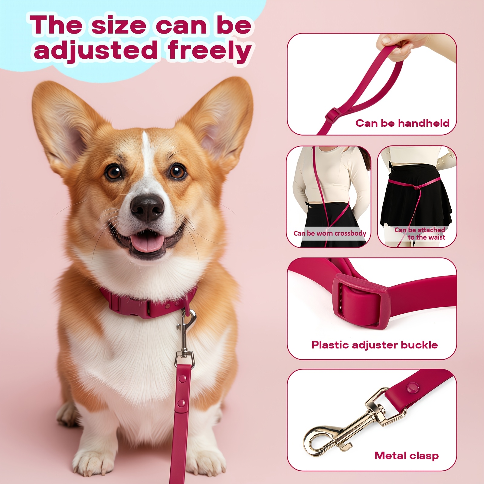 Hands-Free Lead Rope with Multi-Way Usage