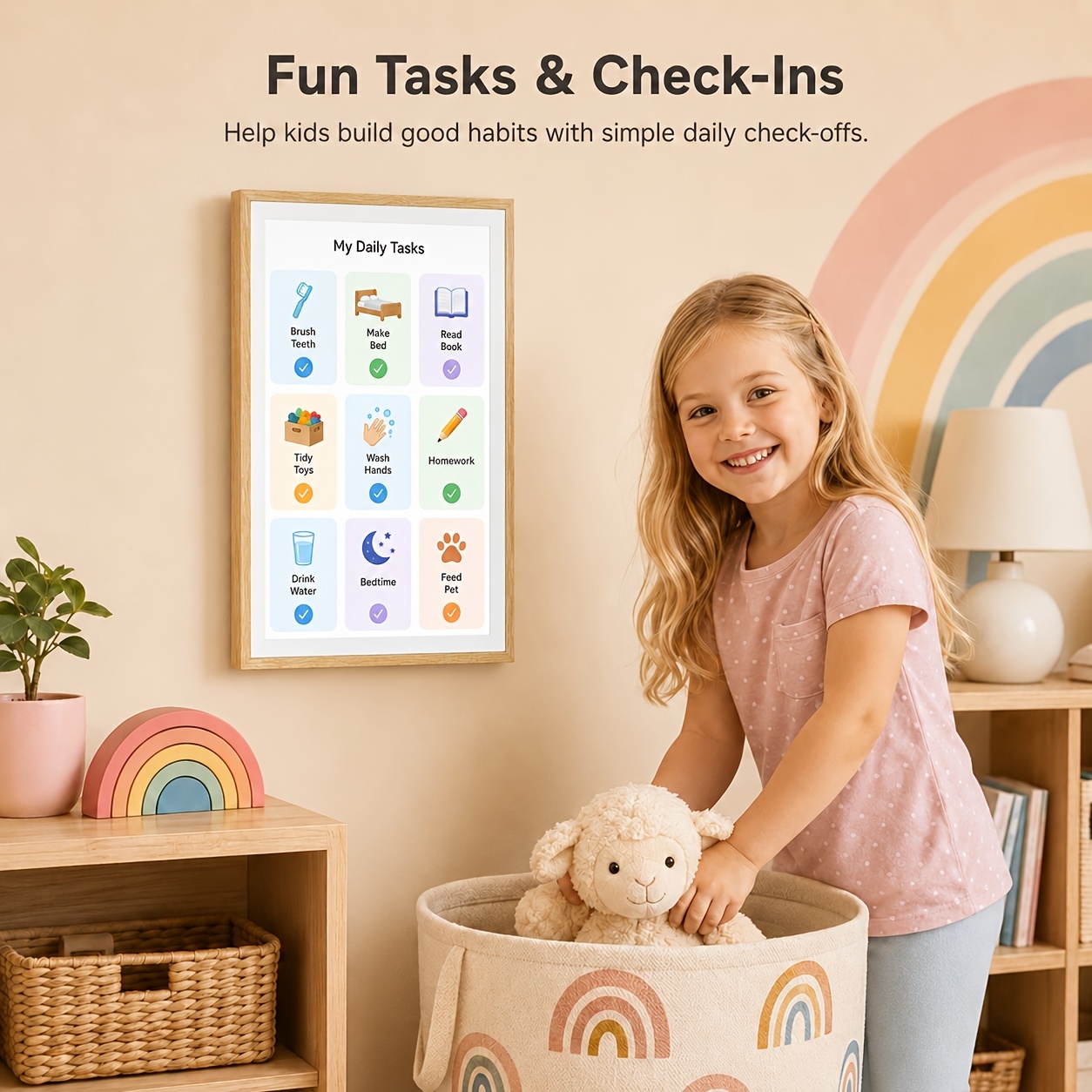 Smart Digital Calendar with Touchscreen and Meal Planning