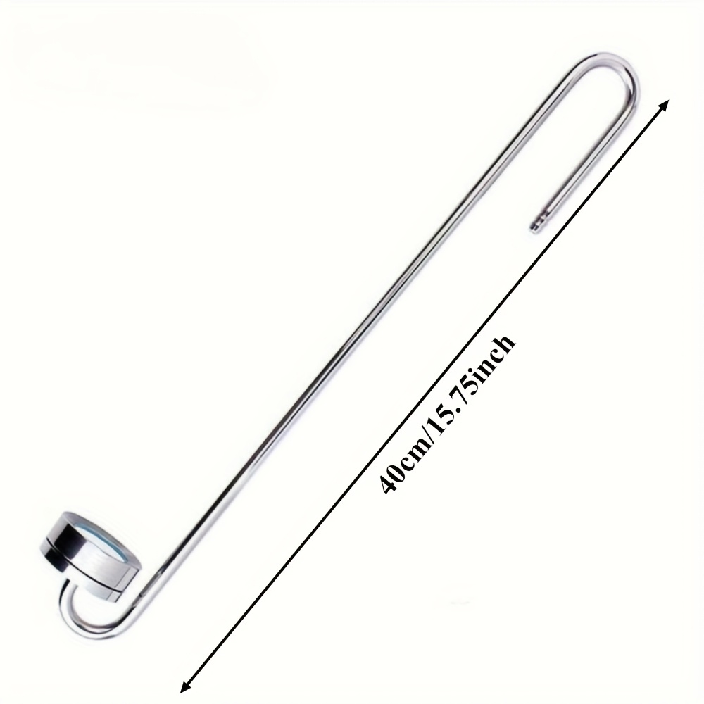 Image of For Fish Tank Aquarium Co2 Diffuser Stainless Steel Atomizer U Shape Tube, Carbon Dioxide , Aquarium And Aquatic Plant Tank, Stainless Steel Co2 Nebulizer, Hook, Oxygenation, Algae Durable