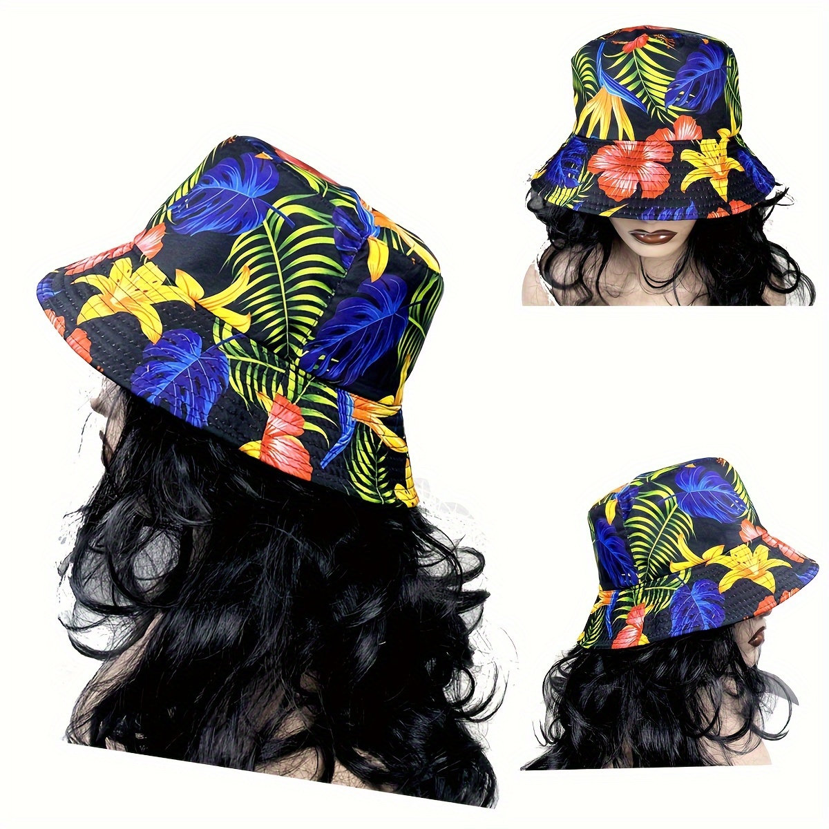  Palm Tree Sun Bucket Hat for Women Men Breathable Fisherman  Cap Travel Beach Hat Funny Print : Sports & Outdoors
