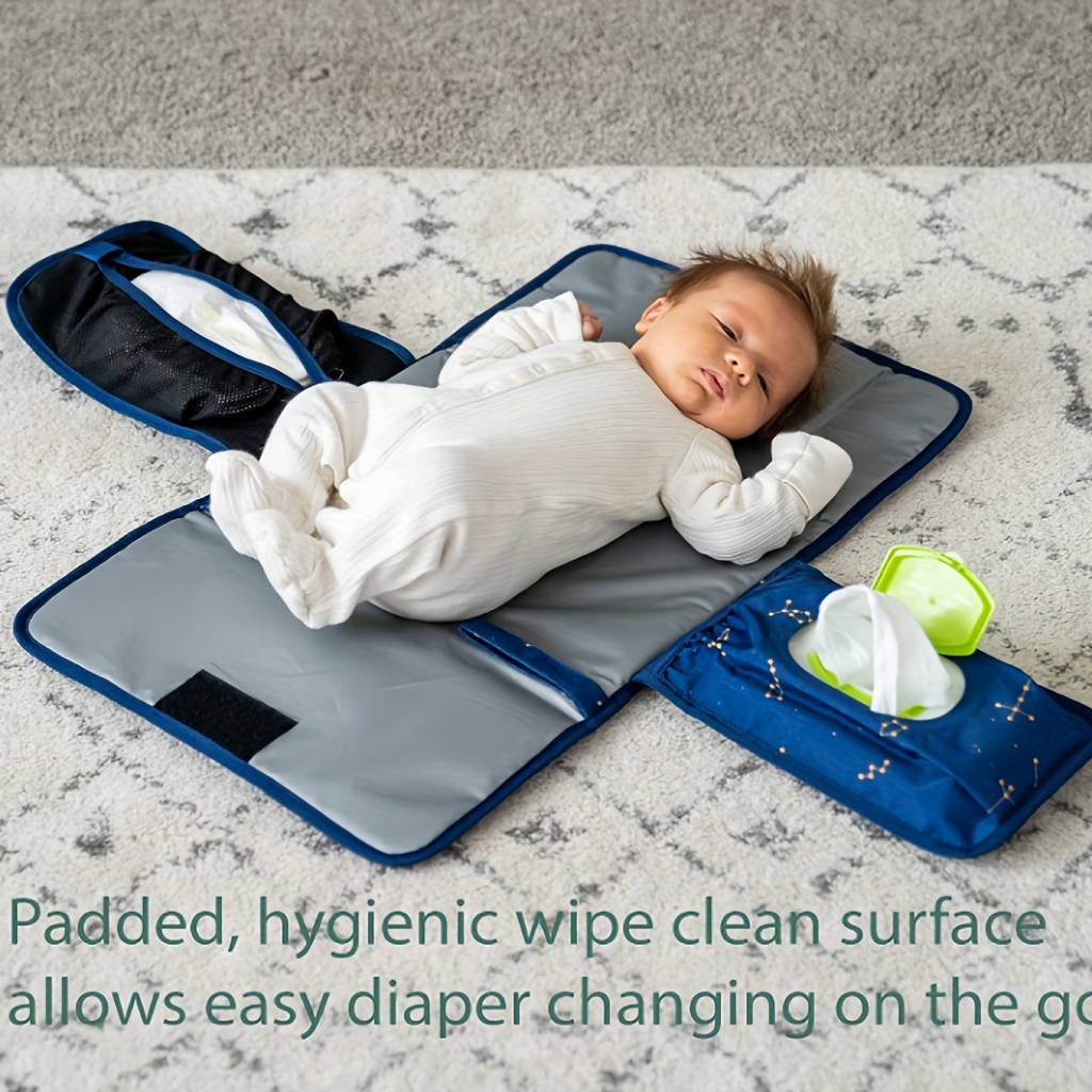 portable diaper changing pad changing mat wipes holder Temu