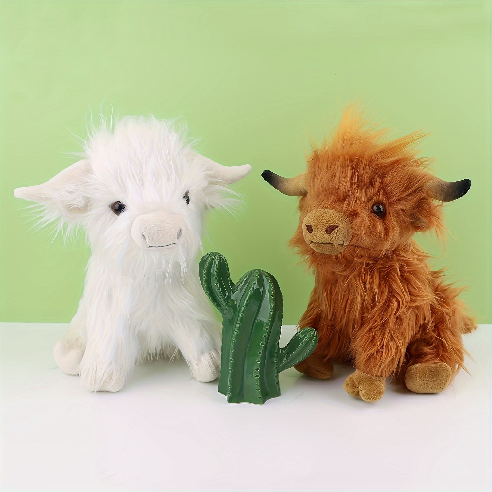 

27cm/10.63in Highland Cow Plush Toy Soft Stuffed Doll Cute Highland Cattle Cow Plush Pillow For Friends Fans Christmas Gift Holiday Gifts