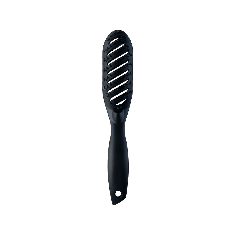 TEMU Curved Vent Hair Brush Suitable For Blow Drying & Wet Detangling - Suitable For Blow Drying & Wet Detangling Brush With Vented For Long Curly