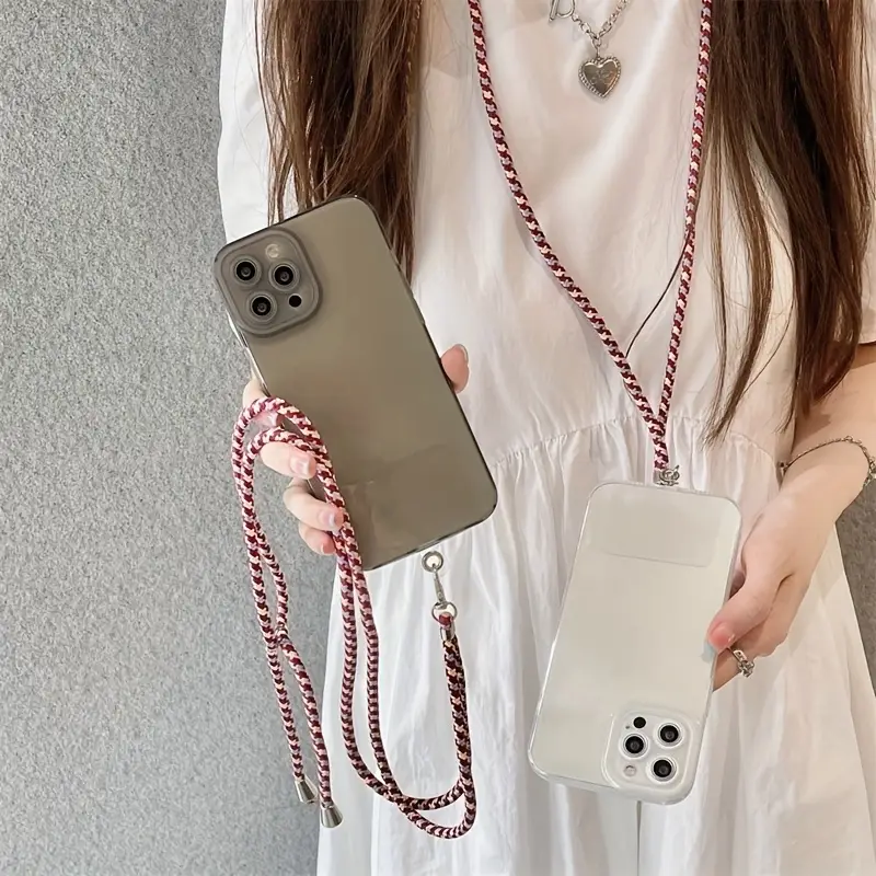 Catena A Tracolla Per Cellulare - Cordino Universale Argento - Per Telefono E Borse - Foto 9