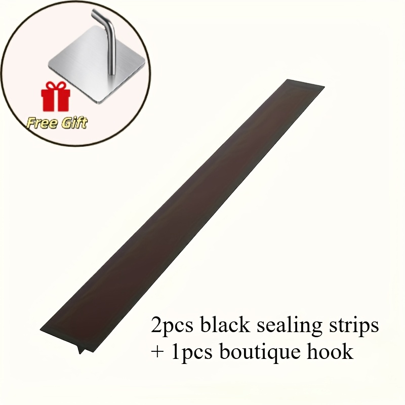 TEMU Heavy-duty Plastic Sealing Strips, 3pcs Set - Includes 2 Heavy-duty Plastic Sealing Strips + 1 - High-temperature Resistant, Waterproof, And