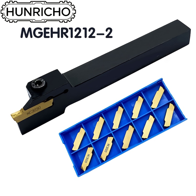 Hunricho Turning Tool/indexable Cutter/12mm Handle/mgehr 1212-3+10pcs/mgmn300m/lathe Cutter/ Cutter/3mm Cutter