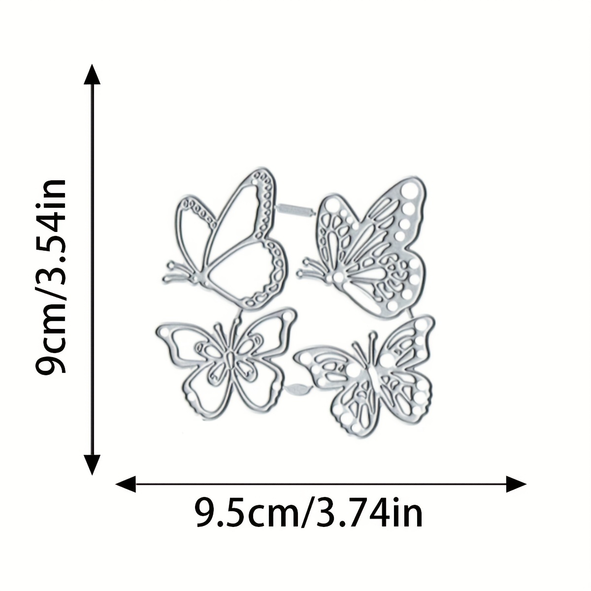 TEMU 1pc & Floral Lace Border Carbon Steel Cutting Die - Elegant Metal Stamping Template For Diy Scrapbooking, Handmade Cards & Album Decorations