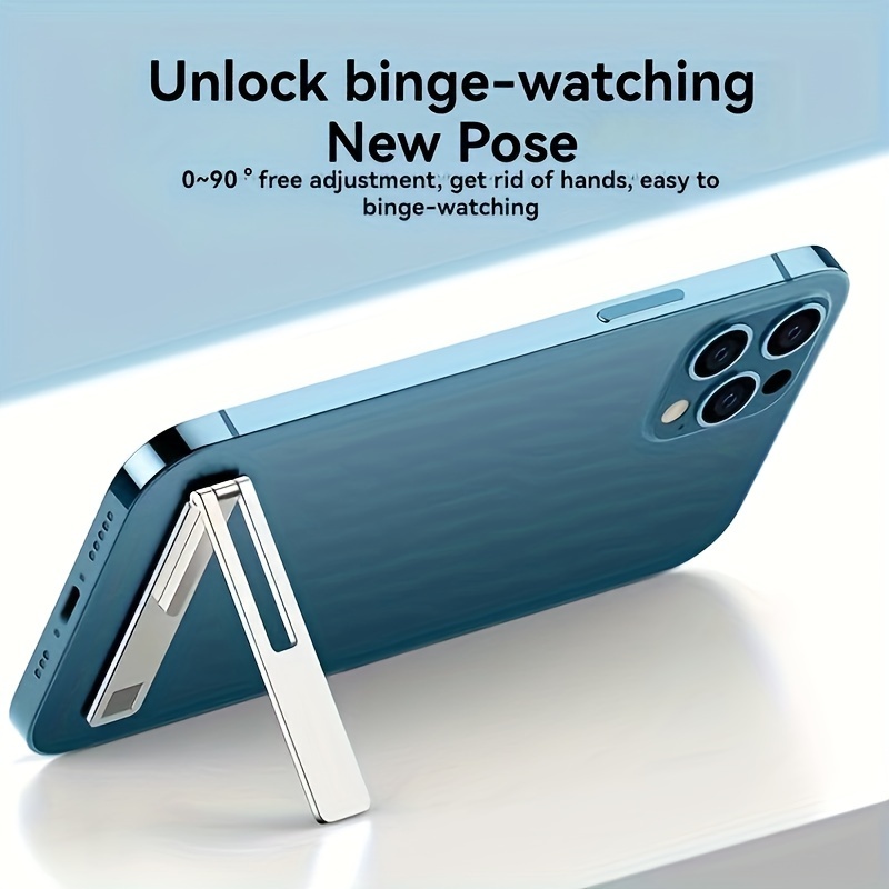 

Ultra-thin Mobile Phone Holder Mini Back Sticker Support Adhesive Invisible Portable Folding Lazy Holder