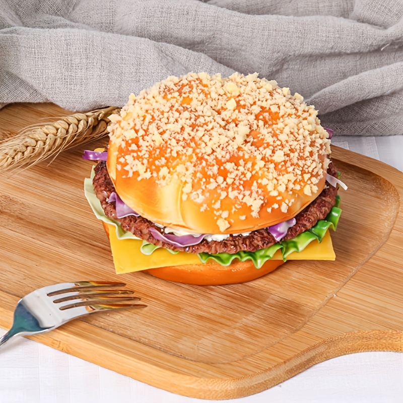 

1pc Hamburger Fake , Polyurethane , For Decoration, Suitable For Types And