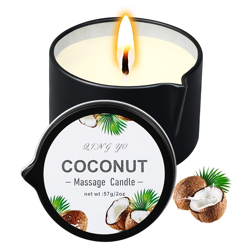 E-shop Duftende Massagekerze mit Niedrigtemperatur, Massageölkerze, Spa-Hautpflege-Duftkerze Geschenk, Gießdesign geeignet für Salons Paar-Spas, das