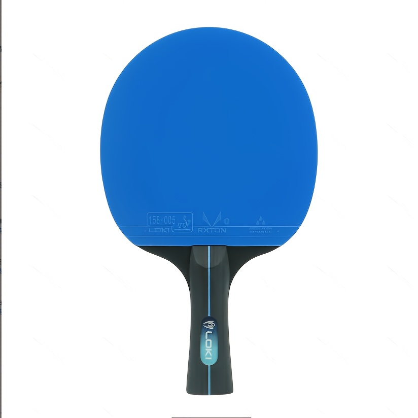TEMU Loki K5000 Fl Long Handle Table Tennis Racket Pong Rackets With Blue Color Pong Rubber