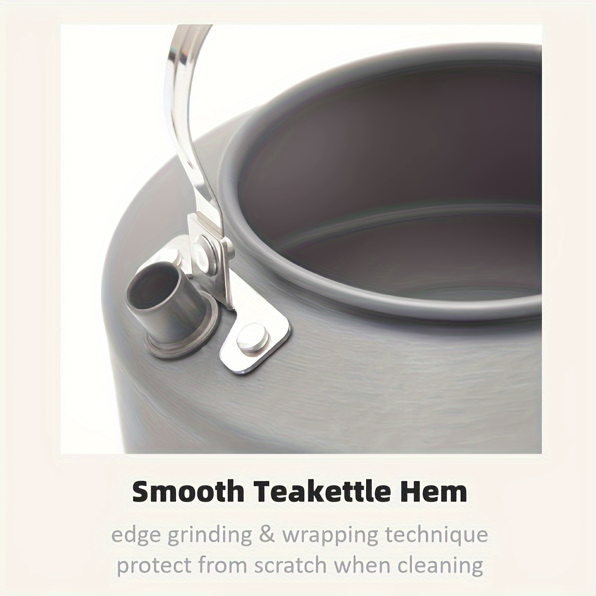 1.1L Aluminum Alloy Camping Kettle, Portable & Durable