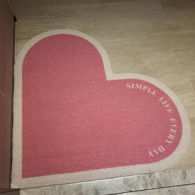 heart shaped pvc shower mat non slip anti fall bathroom floor mat with drainage and   pad   for safety and   bathroom accessories decorative bath mat pvc material shower ma Product details 1