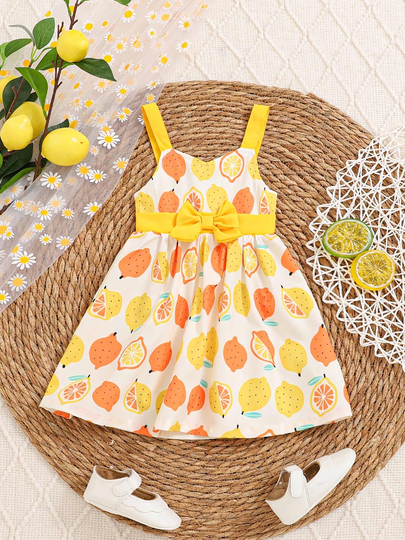 fruit print dress for baby girl sold on Temu United States