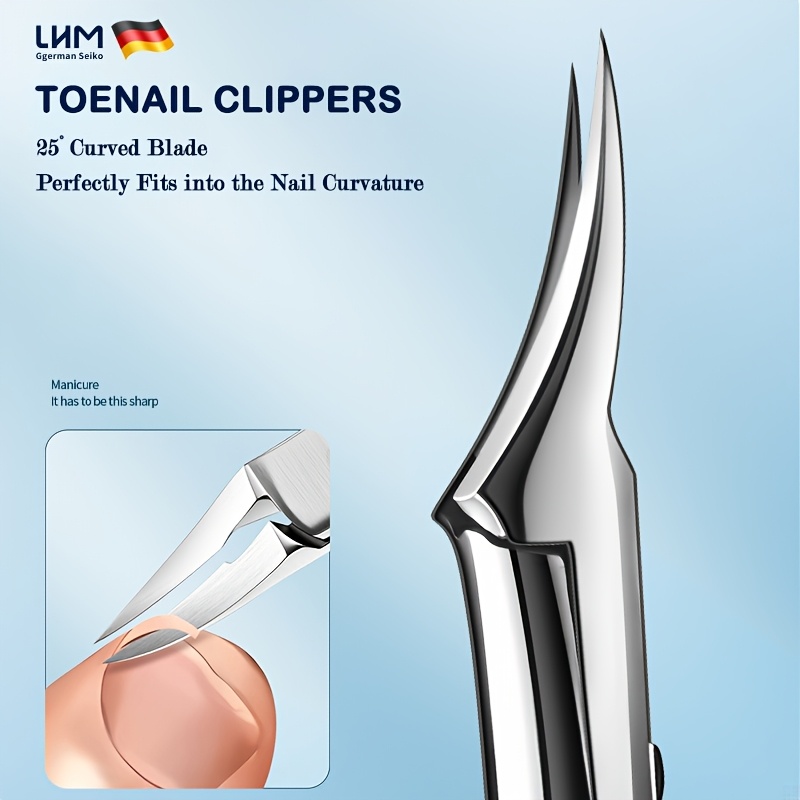 Professional Stainless Steel Toenail Clippers for Thick Nails